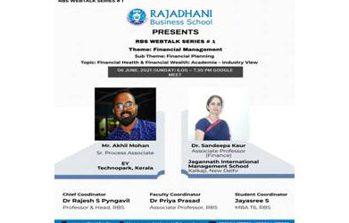 RBS WEBTALK #1 – WEBINAR ON FINANCIAL MANAGEMENT