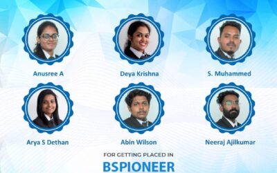CONGRATULATIONS FOR GETTING PLACED IN BSPIONEER