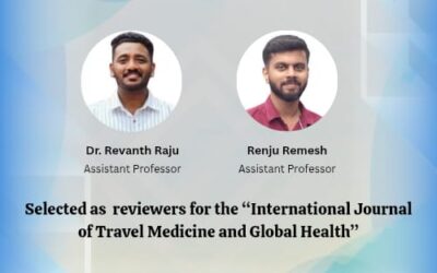 Faculty Achievement: Dr. Revanth Raju and Renju Remesh Appointed as Reviewers for Prestigious International Journal